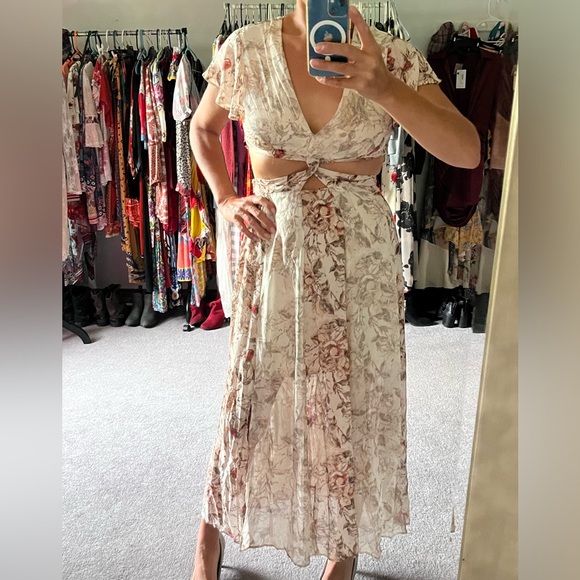 Like New Free People Jasper Midi in Daylight Ivory Size 6 - Picture 5 of 7